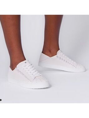 STUART WEITZMAN | Goldie convertible leather sneakers pearl Cream Sz 10.5